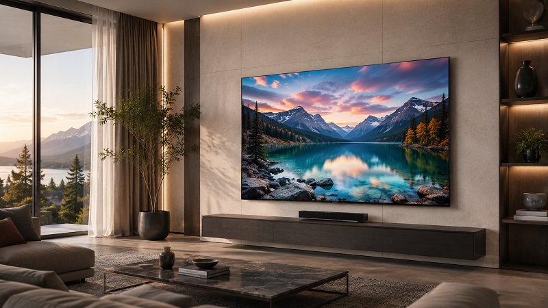 Samsung S90H in a living room
