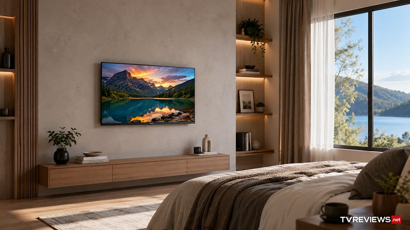 Hisense QD4SR in a bedroom