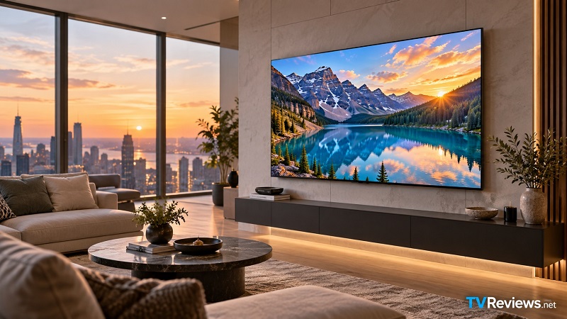 Hisense U6SF in a living room