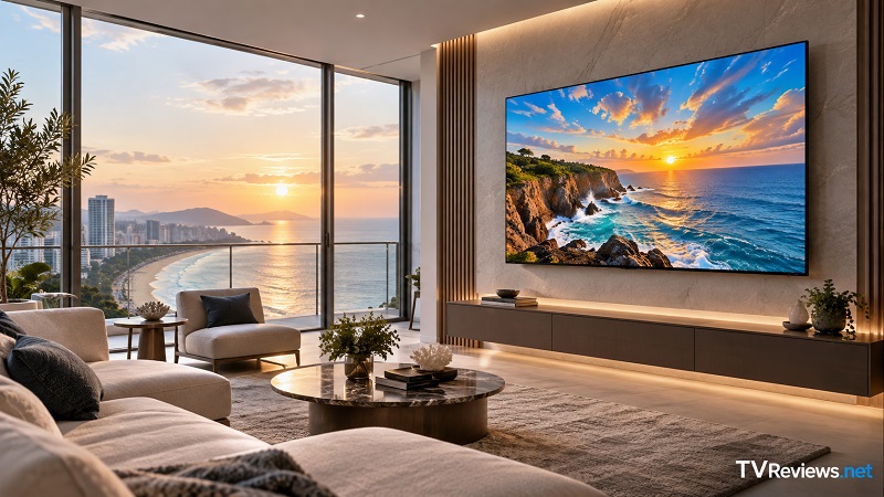 Hisense U7SF in a living room