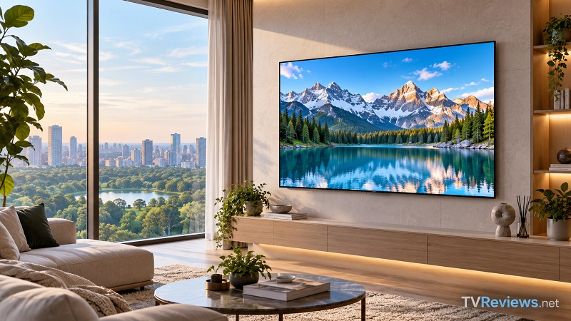 Samsung U8000H in a living room