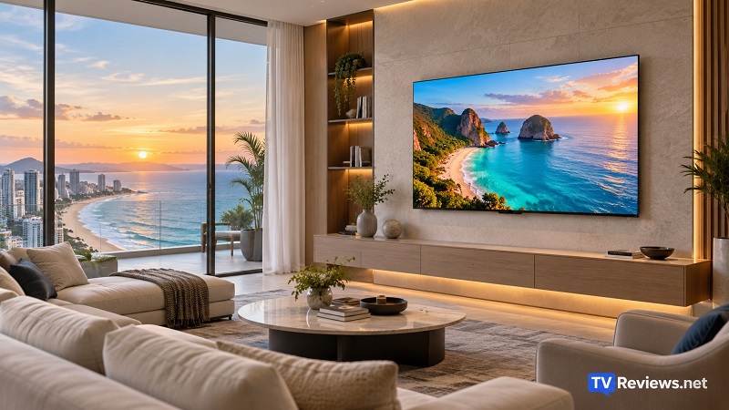 TCL F7D in a living room