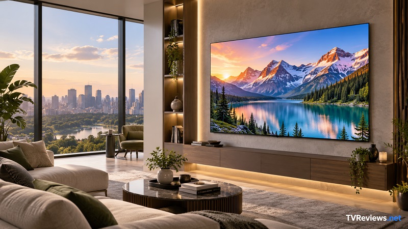 TCL F8D in a living room