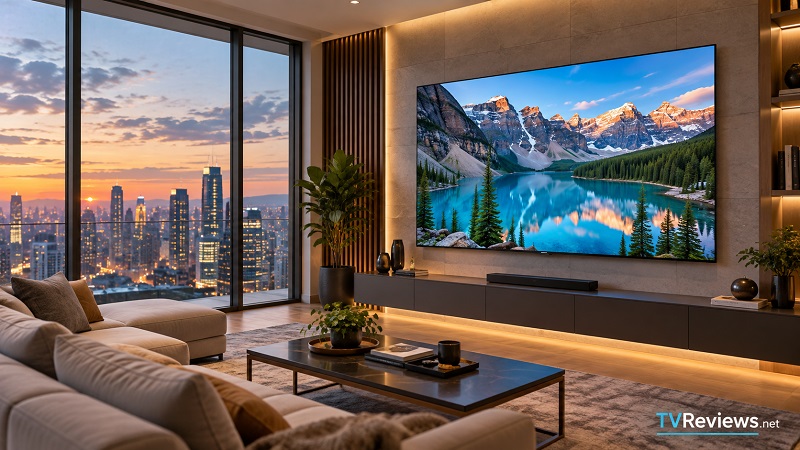 TCL R7D in a living room